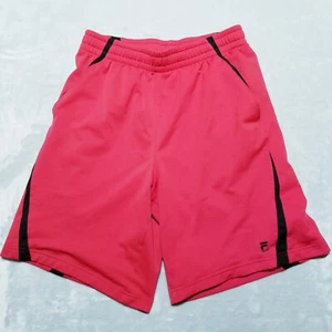 FILA SPORT Shorts Men’s Size Medium Drawstring Pockets Red Gym Athletic - Picture 1 of 8