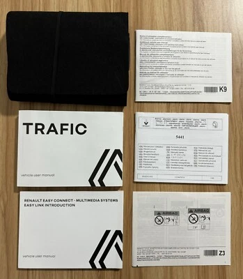 RENAULT TRAFIC OWNERS MANUAL HANDBOOK SERVICE BOOK WITH WALLET 2021-2025 GENUINE - Image 1 of 3