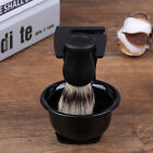 3 In 1 Shaving Soap Bowl With Brush And Stand Bristle Hair Shave Brushes Mug=Ya