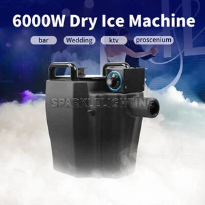 High Output 6000W Dry Ice Machine Ground Fog Smoke Wedding Event DJ Stage Effect - Picture 1 of 13