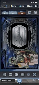 Topps Star Wars Digital Card Trader Silver Boba Fett Medallion Insert - Picture 1 of 1