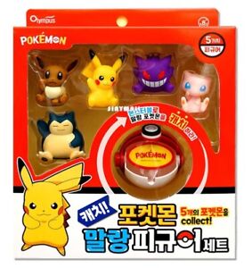 Pokemon Soft Figure Collect Catch Set Monster Ball Pikachu Eevee Snorlax Mew
