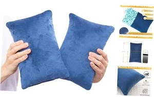 2 Pack Small Pillow, Memory Foam Mini Pillow 11 X 7 Inches for Travel, - Picture 1 of 8