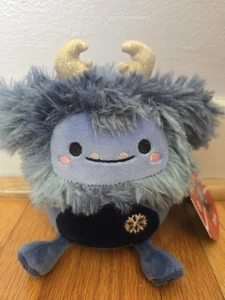 Original Squishmallows 4.5" Dani The Bigfoot with Antlers Plush Christmas  - Picture 1 of 4