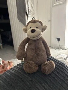 JELLYCAT MEDIUM BASHFUL MONKEY SOFT TOY COMFORTER PLUSH RETIRED - Picture 1 of 4