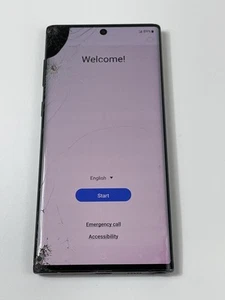 Samsung Galaxy Note 10 256GB SM-N970U Aura Black (Verizon) Smartphone - Broken - Picture 1 of 11