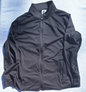 Footjoy Fj Full Zip-up Black Lightweight Long Sleeve Jacket Womens Size XL - Picture 1 of 5