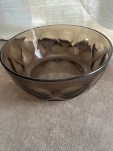Vintage Pyrex Ovenware Teardrop Dimple Amber Glass Serving Mixing Bowl 10” MCM - Picture 1 of 11
