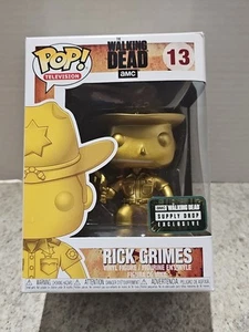 Funko Pop! TV The Walking Dead Rick Grimes Oro AMC Suministro Gota Excl. #13  - Imagen 1 de 13