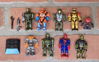 Lote de figuras Halo Mega Bloks / Mega Construx - Spartans, Covenant, variantes de armadura Foto 1 de 4