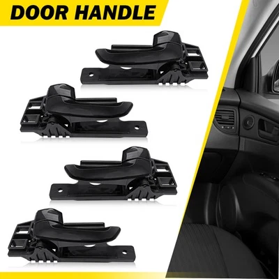 4X Manija de puerta interior para Kia Sportage 2005 06 07-2010 delantera trasera izquierda derecha E Foto 1 de 4