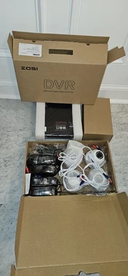 SISTEMA DE SEGURIDAD ZOSI CCTV ZRO8AM00 DVR + 4 cámaras de visión nocturna ZM4181A TODO NUEVO Foto 1 de 4