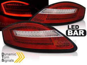 Tail Lights for Porsche Boxster 987 Cayman 05-08 Red LED Dynamic Turn Signal US - Foto 1 di 8