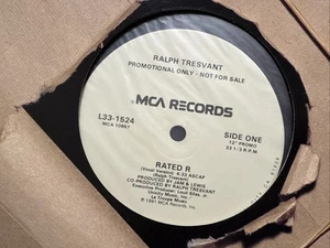 Ralph Tresvant Rated R 12" 1991 MCA L33-1524 R&B SWING DJ PROMO UNPLAYED - Imagen 1 de 2