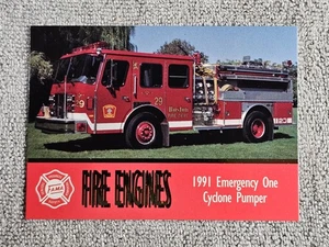 1993 FAMA Bon Air Series 1 #67 1991 Emergency One Cyclone Pumper Boston MA - Picture 1 of 2