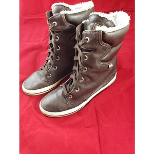 Keds Droplet Faux Fur Lace-Up Boots Brown – Women’s 8 - Picture 1 of 10