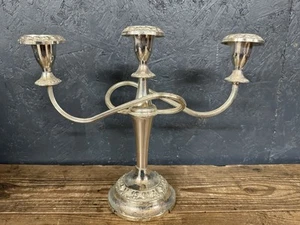 Candelabro Ianthe Plato Plata Vintage - Imagen 1 de 14