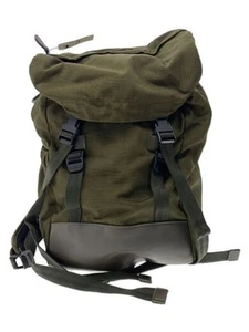 Dunhill Khaki Green Backpack Plain Design Men’s Luxury Bag Auth From Japan RIN - Picture 1 of 24