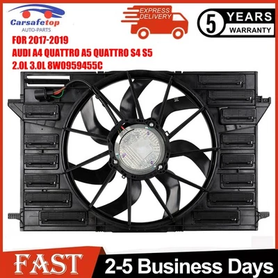Radiator Cooling Fan For 2017-21 Audi A4 A6 allroad Quattro A7 Sportback 2.0L .. — 第 1/4 张图片