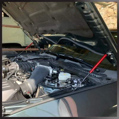 Puntales de capó para Ford Mustang (S550) 6º 2015-2023 amortiguador de gasolina soporte de elevación de amortiguador Foto 1 de 4