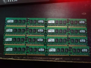 8pcs Kingston Value RAM 1GB DDR2 Registered ECC RAM KVR800D2D8P5/1G - Picture 1 of 2