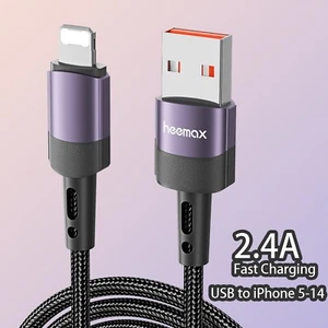 Heavy Duty Braided Long USB Fast Charger Cable Lead For iPhone 14 13 12 11 X 8 7 - Picture 1 of 15