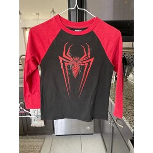 MARVEL Spider Man long sleeve T-shirt Boys Sz XS (6-7) Gently used - Picture 1 of 5