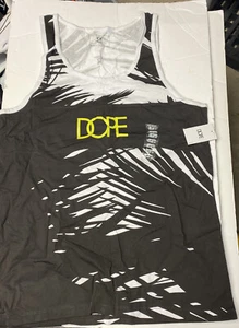 Dope men’s tank top White black sleeveless shirt medium HM Supreme Sz S L XL - Picture 1 of 4