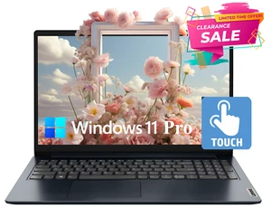 2024 Lenovo IdeaPad Laptop 15.6" FHD Touch AMD Ryzen 5 8GB RAM 512GB SSD W11 Pro - Picture 1 of 9