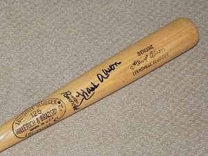 Hank Aaron H&B Signed Game Bat Atlanta Braves HOF Steiner Sports - Picture 1 of 7