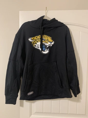 Jacksonville Jaguars Hoodie Men’s Large Black  Sweatshirt- Combine Authentic Cover