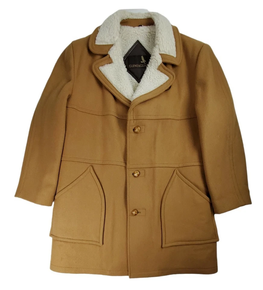 Abrigo Sherpa Vaquero Gleneagles 46R Para Hombre Tostado Alfresco Deportista Hecho en EE. UU. De Colección Foto 1 de 4