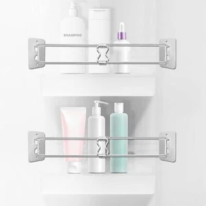 RV Shower Corner Storage Bar - Adjustable 7.5-13 Inch Stainless Steel Rod -... - Picture 1 of 2