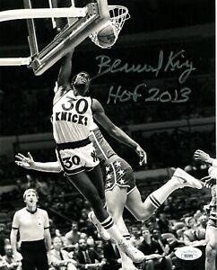 Bernard King Signed Auto 8x10 Photo HOF 2013 Inscription NY Knicks JSA COA G