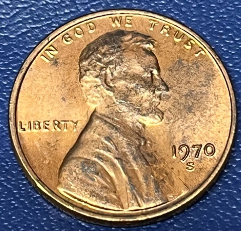 1970-S/S RPM Lincoln Cent Error from OBW Roll L@@K!!! Cover