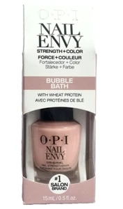 OPI Nail Envy Nail Polish | Strength+Color | Bubble Bath 15ml Gift boxed Bottle