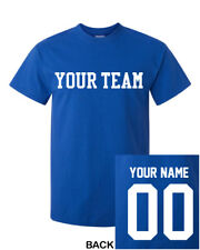CUSTOM T-Shirt JERSEY Personalized ANY COLOR Name Number Team Softball Football