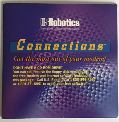 U.S. Robotics Connections CD-ROM vol 3 Drivers + Tools Manual & Software 1996 - Image 1 of 4