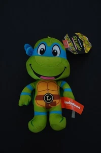 2024 NICKELODEON TMNT LEONARDO 8" PELUCHE * NUOVO - Foto 1 di 2