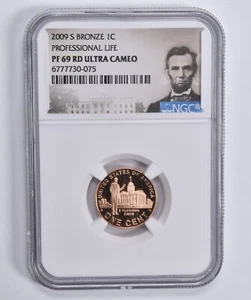 2009-S Bronze PF69 RD Lincoln Cent Professional Life NGC Special Label - Picture 1 of 5