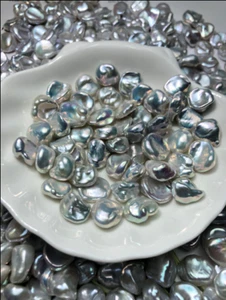 wholesale 20pcs about 5x10MM Genuine white baroque loose pearl Full drilled - Picture 1 of 1
