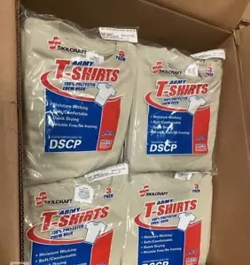 Hellbraunes 3er-Pack T-Shirt US Army Rundhalsausschnitt Feuchtigkeitsableitend - Bild 1 von 5