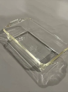 Vintage Fire King Clear Glass Baking Dish # 409 1 Quart Bread/Meat Loaf Pan - Picture 1 of 5