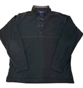 Vintage Patagonia Synchilla Fleece Pullover Sweater Men M Black Snap Pocket USA - Picture 1 of 6