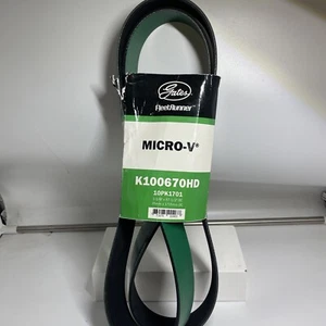 Serpentine Belt-Fleetrunner Heavy Duty Micro-V Belt Gates K100670HD SAME DAY SHP - Picture 1 of 5
