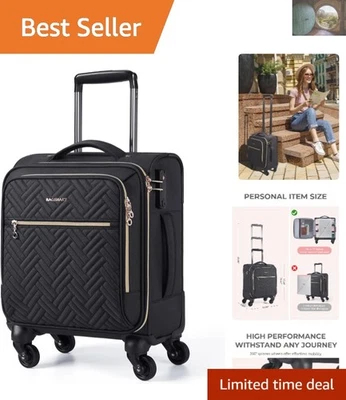 Compact 16-Inch Underseater Suitcase with Spinner Wheels - Perfect for Getaways - Image 1 of 4