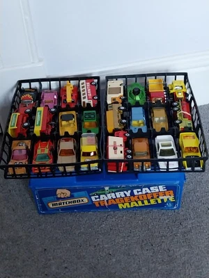 Caja de transporte Matchbox Superfast 24 coches con 24 casi como nueva a como nueva ejemplos bonito lote. Foto 1 de 4