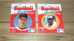 Dos prendedores PM10 (2) - Cal Ripken Jr - Barry Bonds - 1990-1992 - Iron Man - HR King - Imagen 1 de 7