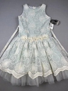 NEW W/Tags Nordstrom Isobella and Chloe Girls Tiffany Lace Party Dress Girls 10 - Picture 1 of 9