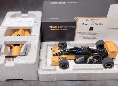 Team Lotus 99T Japanese GP 1987 #12 AUTO art Signature - Image 1 of 4